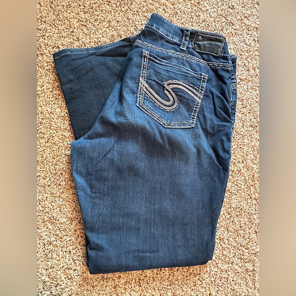 Silver Suki Bootcut Jeans 18x33